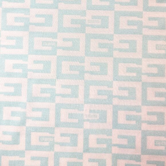 Guess | Slinky Short Sleeve G Checker Logo Top White & Pastel Turquoise | Medium - Picture 8 of 13